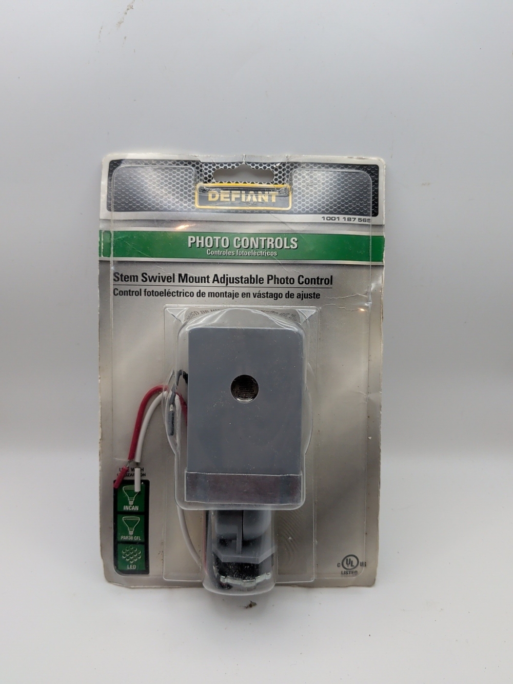 Gray Stem Swivel Mount Adjustable Photo Control